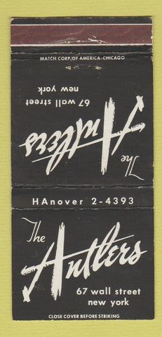 Matchbook Cover - Antlers New York City restaurant WEAR 30 Strike