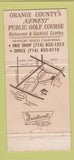 Matchbook Cover - Rancho San Joaquin Newport Beach CA 30 Strike