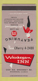 Matchbook Cover - Waukegan Inn IL 30 Strike