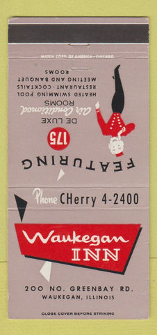 Matchbook Cover - Waukegan Inn IL 30 Strike