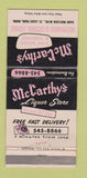 Matchbook Cover - McCarthy's Restaurant St Louis Park MN WORN 30 Strike