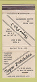 Matchbook Cover - Nayco Distributors Plumbing Heating Muncie IN 30 Strike