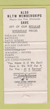 Matchbook Cover - Nayco Distributors Plumbing Heating Muncie IN 30 Strike