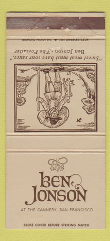Matchbook Cover - Ben Johnson Restaurant San Francisco CA WEAR 30 Strike