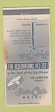 Matchbook Cover - Mar Clair Motel Tillamook OR cheese WORN 30 Strike