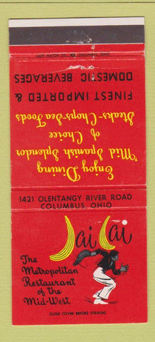 Matchbook Cover - Jai Lai Restaurant Columbus OH 30 Strike