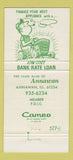 Matchbook Cover - State Bank of Annawan IL 30 Strike