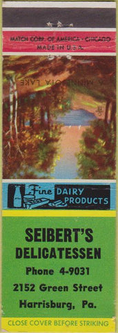 Matchbook Cover - Seibert's Deli Harrisburg PA