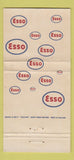 Matchbook Cover - Mweya Safari Lodge QE Park Uganda Esso oil gas WEAR 30 Strike
