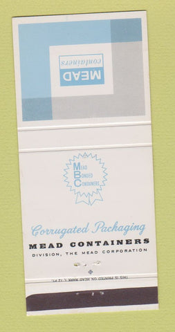 Matchbook Cover - Mead Containers Cincinnati OH 30 Strike