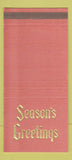 Matchbook Cover - Palestine Savings Loan TX Christmas 30 Strike