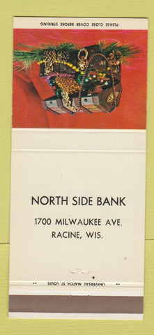 Matchbook Cover - North Side Bank Racine WI 30 Strike