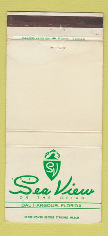 Matchbook Cover - Sea View on the Ocean Bal Harbour FL WEAR 30 Strike