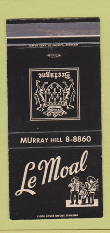 Matchbook Cover - Le Moal French Restaurant New York City 30 Strike