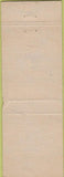 Matchbook Cover - Hotel Burritt New Britain CT