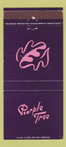 Matchbook Cover - Purple Tree Lounges Manger Hotels WEAR 30 Strike