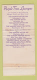 Matchbook Cover - Purple Tree Lounges Manger Hotels WEAR 30 Strike