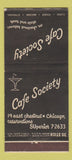 Matchbook Cover - Cafe Society Chicago IL 30 Stick