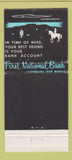 Matchbook Cover - First National Bank Tucumcari NM 30 Stick