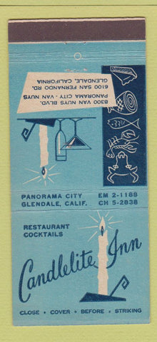 Matchbook Cover - Candlelight Inn Panorma City Glendale CA 30 Stick
