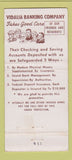 Matchbook Cover - Vidalia Banking Company GA 30 Stick