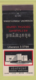 Matchbook Cover - Chetwynd Restaurant Rosemont PA 30 Stick