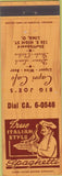 Matchbook Cover - Big Joe's Capri Cafe Lima OH