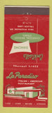 Matchbook Cover - La Paradiso Italian Restaurant Toluca Lake CA 30 Stick