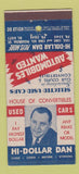 Matchbook Cover - Hi Dollar Dan Used Cars Los Angeles CA 30 Stick