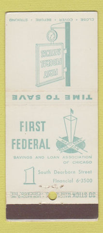 Matchbook Cover - First Federal Savings Chicago IL 30 Stick