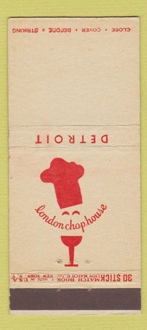 Matchbook Cover - London Chop House Detroit MI 30 Stick