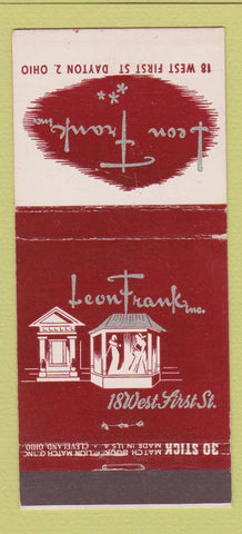 Matchbook Cover - Leon Frank Inc Dayton OH clothes 30 Strike