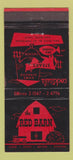 Matchbook Cover - Red Barn Van Nuys CA 30 Stick