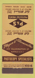 Matchbook Cover - P&S Photostat Prints Buffalo NY 30 Stick