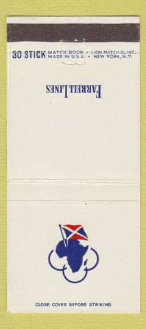 Matchbook Cover - Farrell Lines shipping? 30 Stick