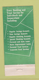 Matchbook Cover - Manufacturers National Bank Detroit MI WEAR 30 Stick