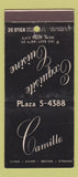 Matchbook Cover - Camillo Restaurant New York City  30 Stick