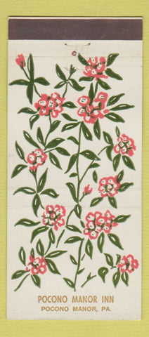 Matchbook Cover - Pocono Manor Inn PA 30 Stick