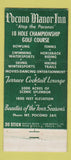 Matchbook Cover - Pocono Manor Inn PA 30 Stick