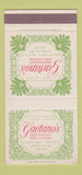 Matchbook Cover - Gaetano's Restaurant Kansas City MO SAMPLE 30 Strike