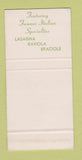Matchbook Cover - Gaetano's Restaurant Kansas City MO SAMPLE 30 Strike