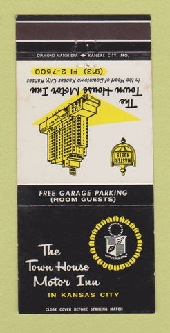 Matchbook Cover - Town House Motor Inn Kansas City MO 30 Strike