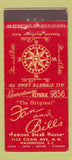 Matchbook Cover - Fan and Bill's Steak House Washington DC 30 Stick