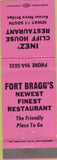 Matchbook Cover - Inez Cliff House Restaurant Fort Bragg CA