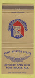Matchbook Cover - Army Aviation Center Fort Rucker AL 30 Strike