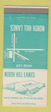 Matchbook Cover - North Hills Lanes Bowling Rochester MI 30 Strike