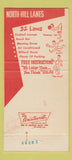 Matchbook Cover - North Hills Lanes Bowling Rochester MI 30 Strike
