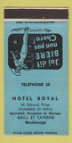 Matchbook Cover - Hotel Royal Maskinonge QC BLUE 30 Strike