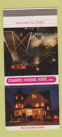 Matchbook Cover - Edwards Funeral Home Cleveland OH 30 Strike