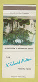 Matchbook Cover - N Edward Melton Funeral Home Moorestown NJ 30 Strike